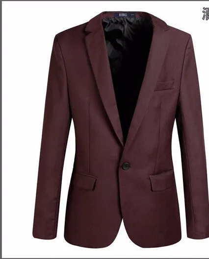 Casual Blazer Men Fashion Plus Size Business Slim Fit Jacket Suits Masculine Blazer Coat Button Suit Men Formal Suit jacket
