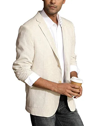Casual Linen Sport Coat for Men