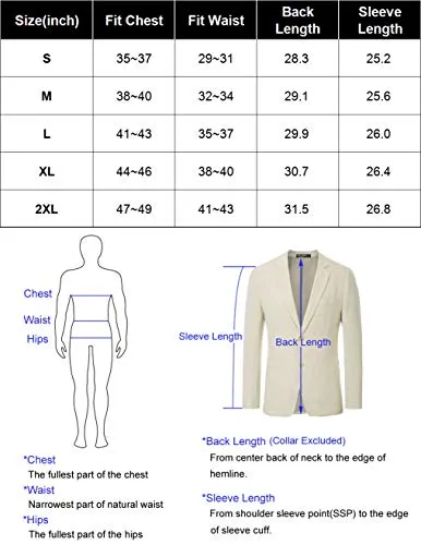 Casual Linen Sport Coat for Men