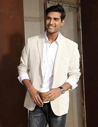 Casual Linen Sport Coat for Men
