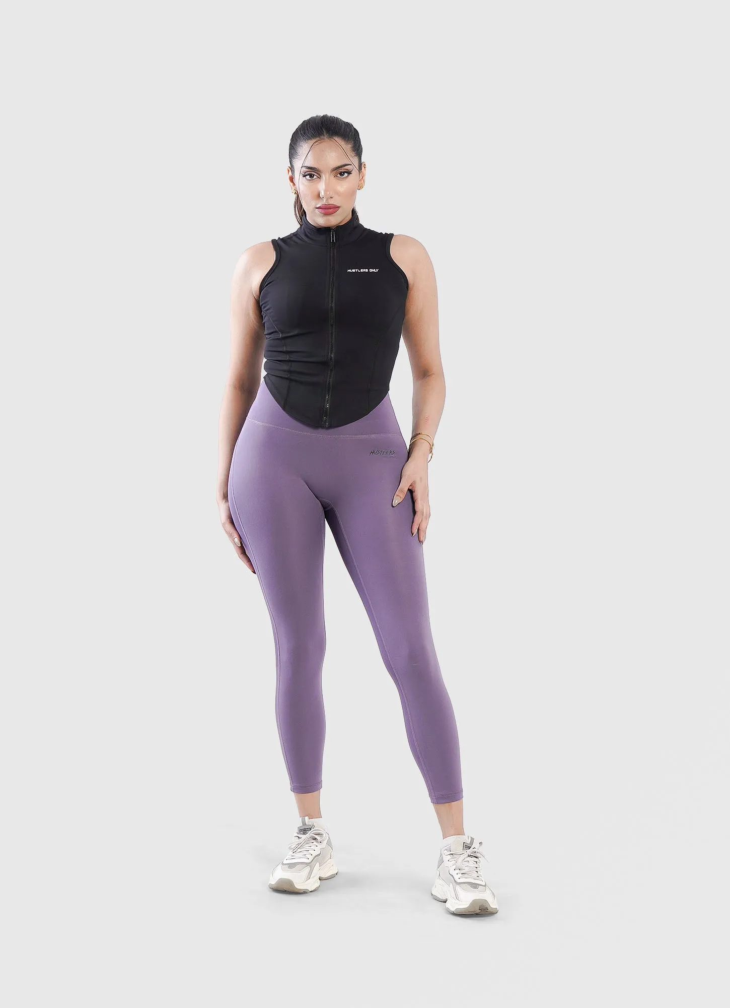 Code Zip Up Vest - Black