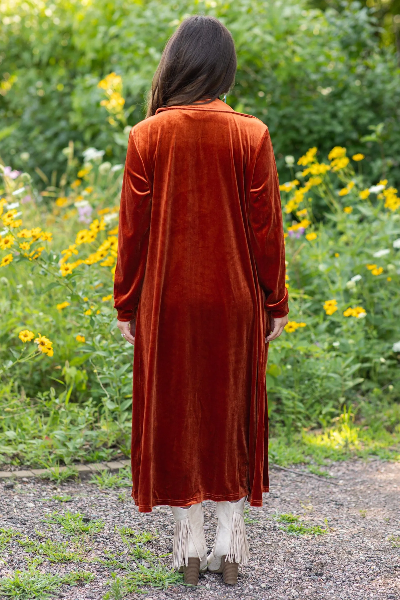 Cognac Velvet Jacket