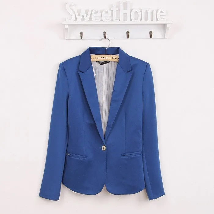 Comfortable women's Blazers Candy color lined with striped Z suit WL2314