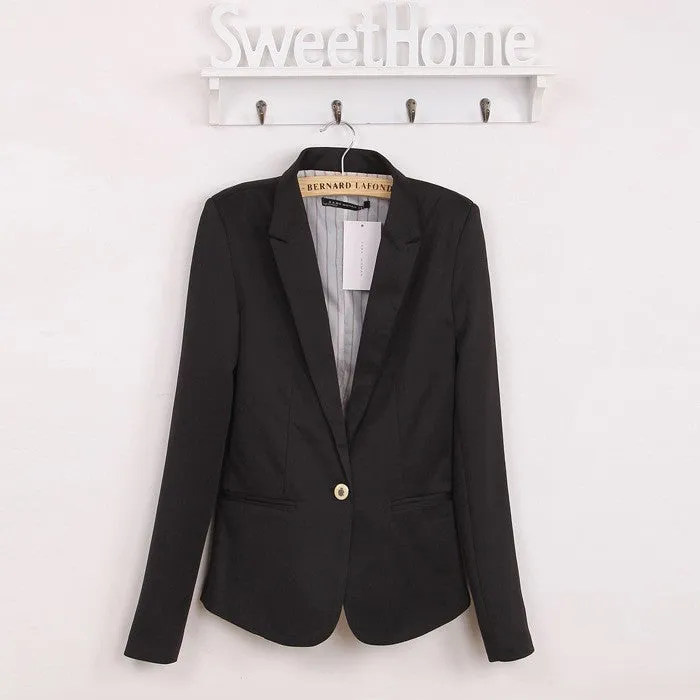 Comfortable women's Blazers Candy color lined with striped Z suit WL2314