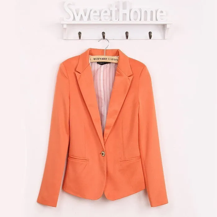 Comfortable women's Blazers Candy color lined with striped Z suit WL2314