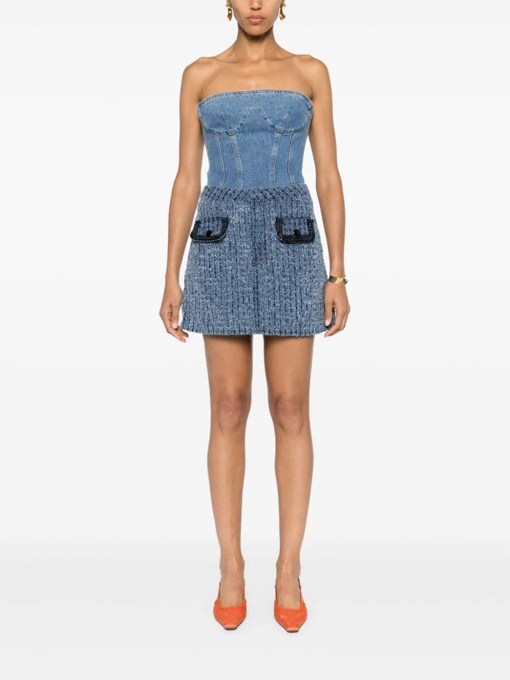 Cotton mini skirt