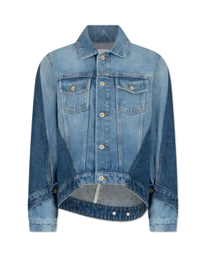 Cotton Trompe L'Oeil Denim Jacket