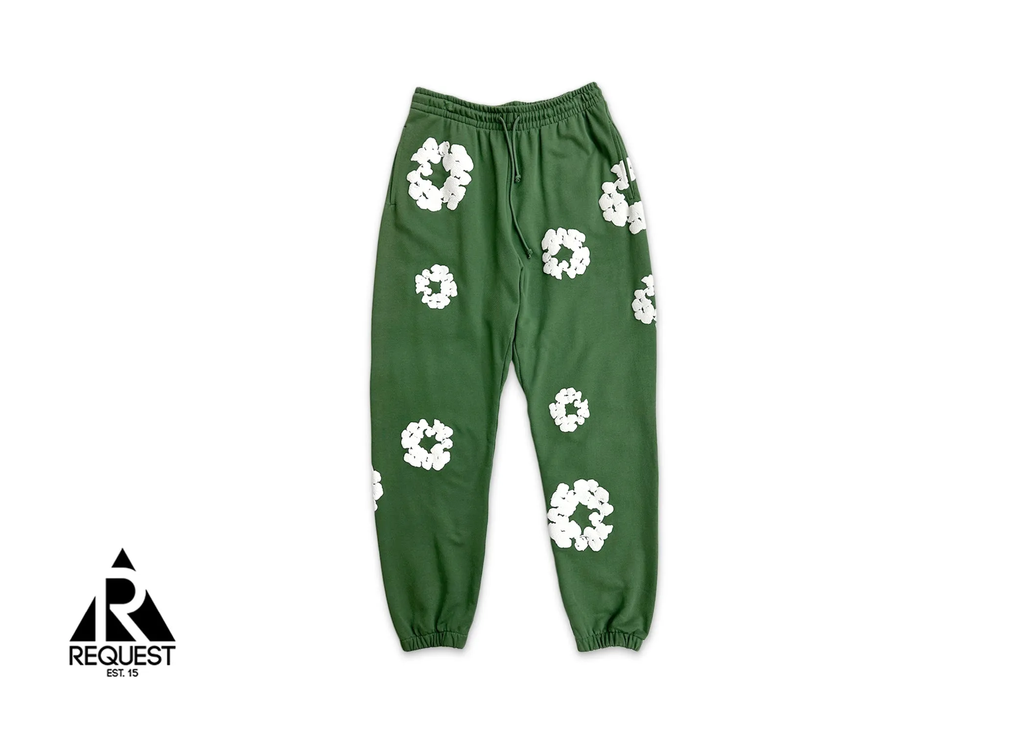 Cotton Wreath Sweatpants "Green"