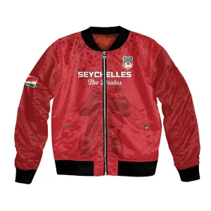 Custom Afro Seychelles Football Bomber Jacket Pirate Parrot LT15