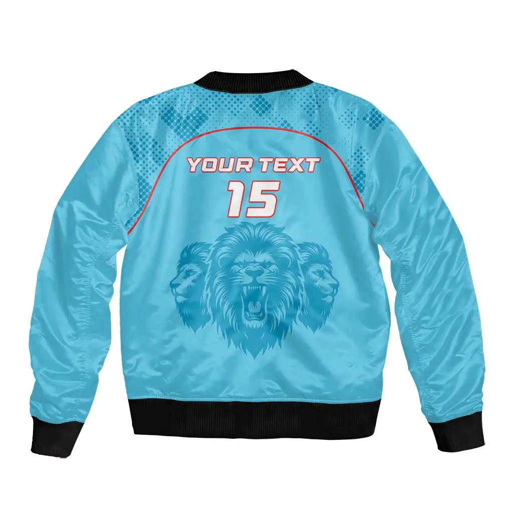 Custom Afro South Africa Cricket Bomber Jacket Roar Saam More - This Is Pretoria LT15