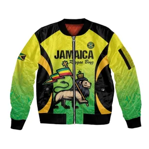 Custom Jamaica Football Sleeve Zip Bomber Jacket Go Champions LT15