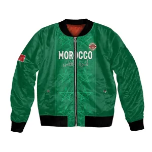 Custom Morocco Football Bomber Jacket Dima Maghrib LT15