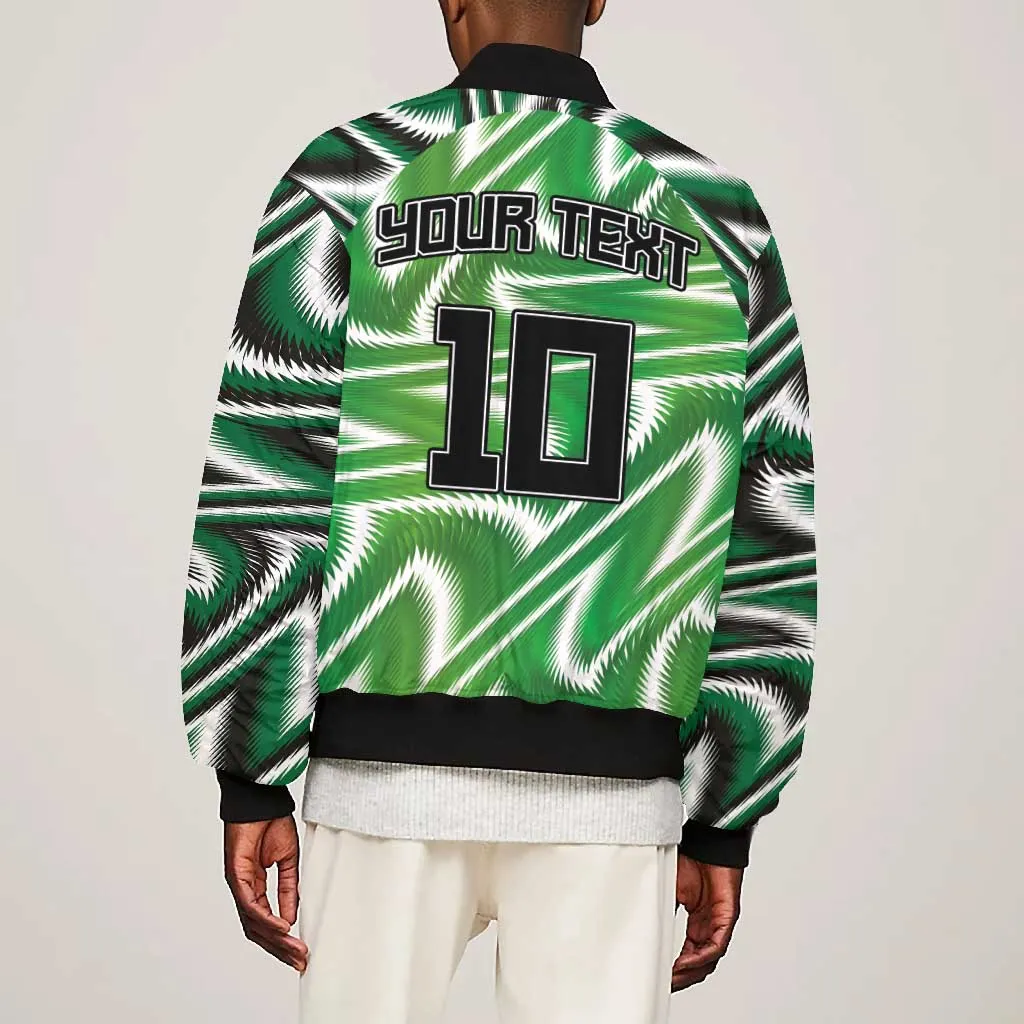 Custom Nigeria Football Bomber Jacket Sporty Super Eagles LT03