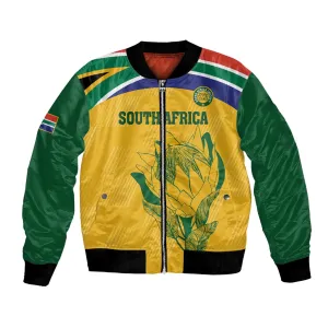 Custom South Africa Cricket Bomber Jacket Go Champions World Cup Proteas LT14