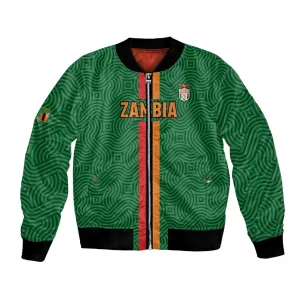 Custom Zambia Football Bomber Jacket Go Chipolopolo LT15