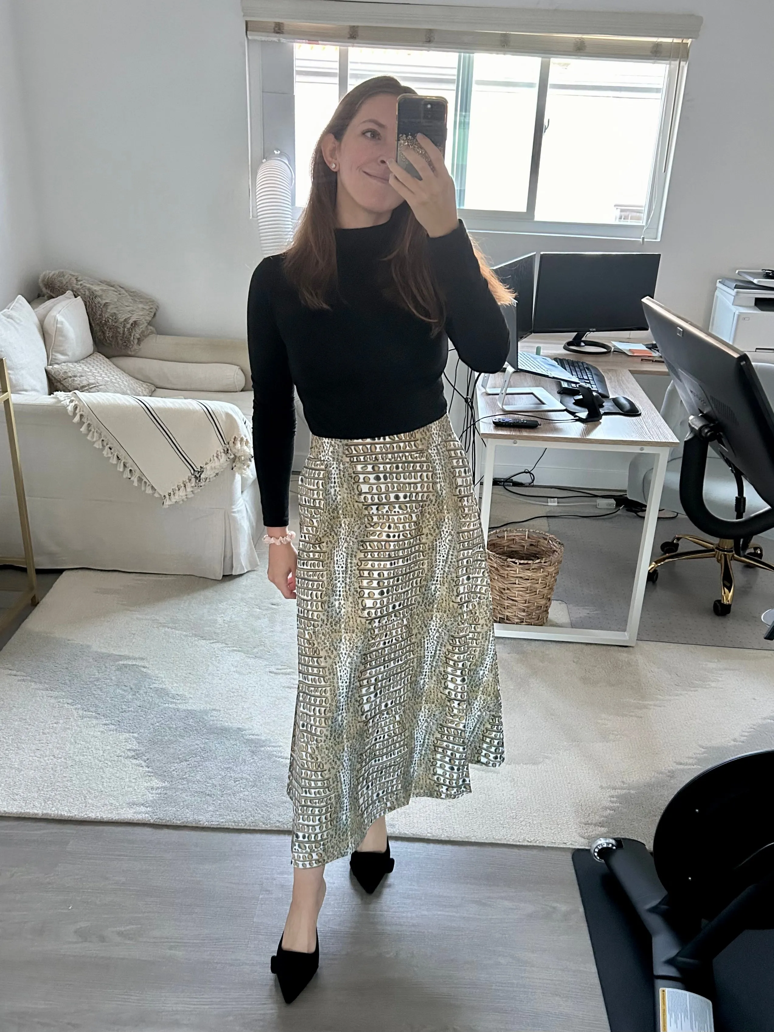 DeBordieu Skirt in Neutral Gator