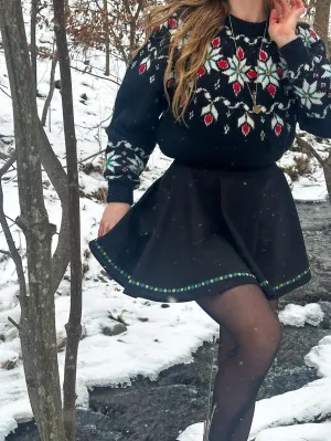 Deerfield Skirt in Onyx