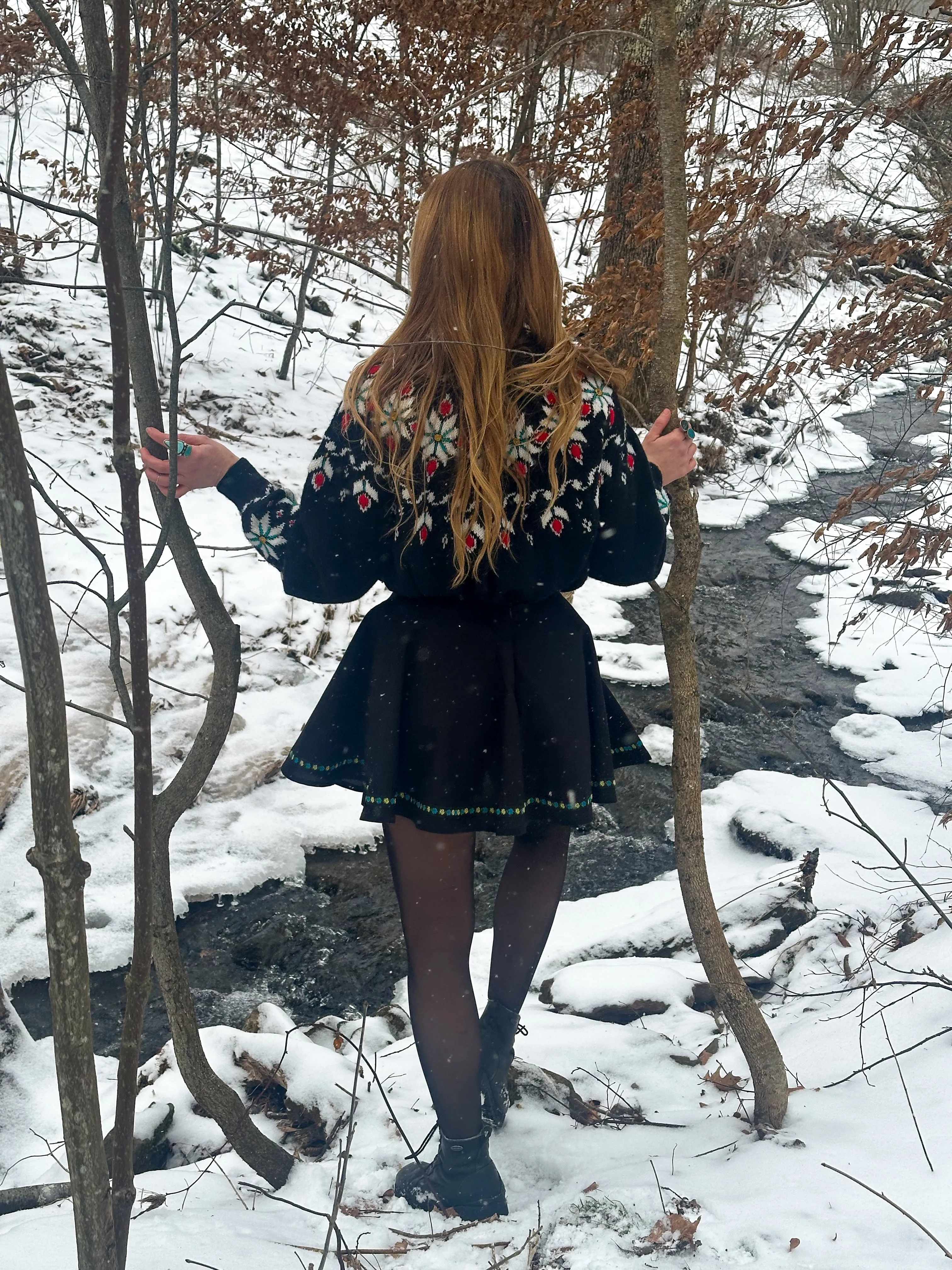 Deerfield Skirt in Onyx