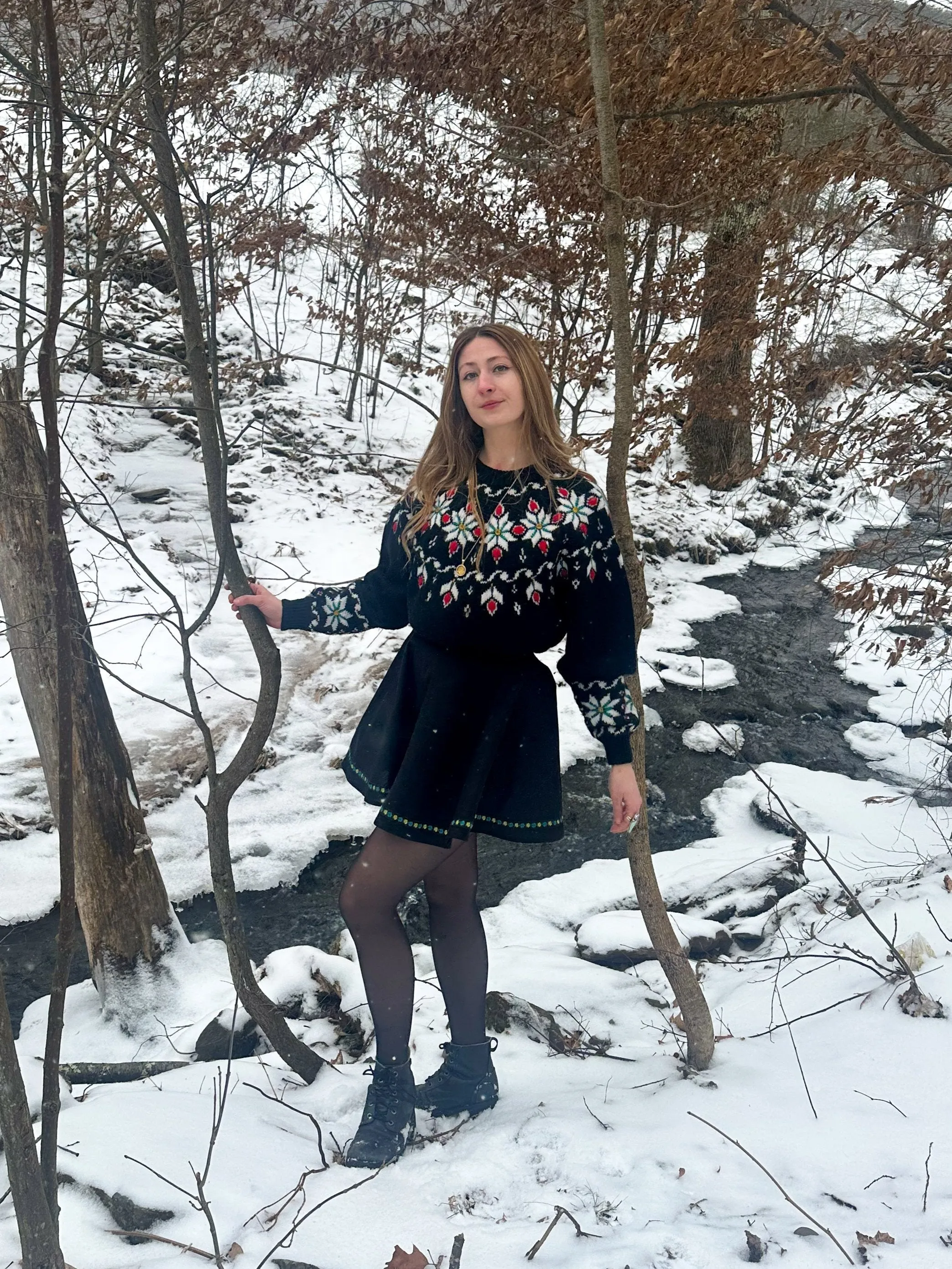 Deerfield Skirt in Onyx
