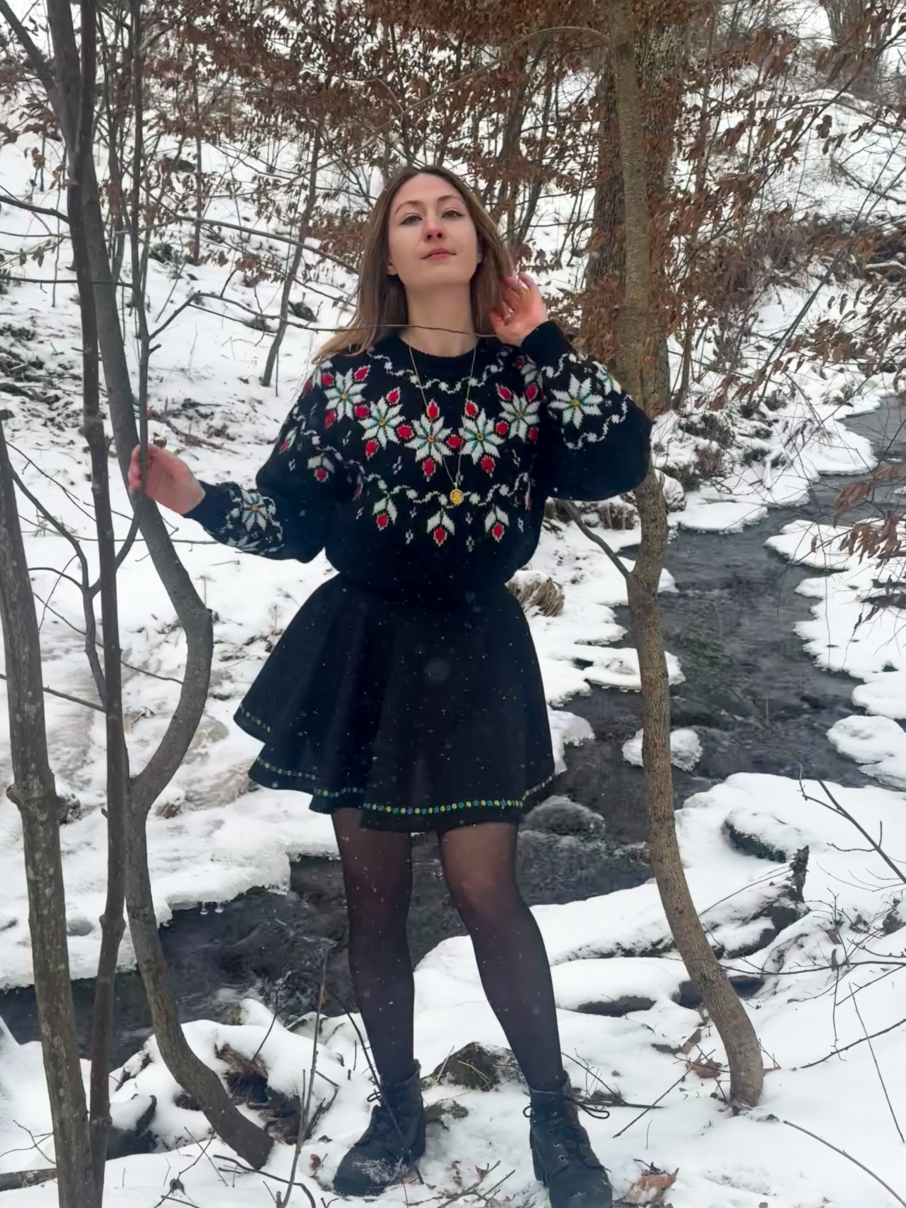 Deerfield Skirt in Onyx