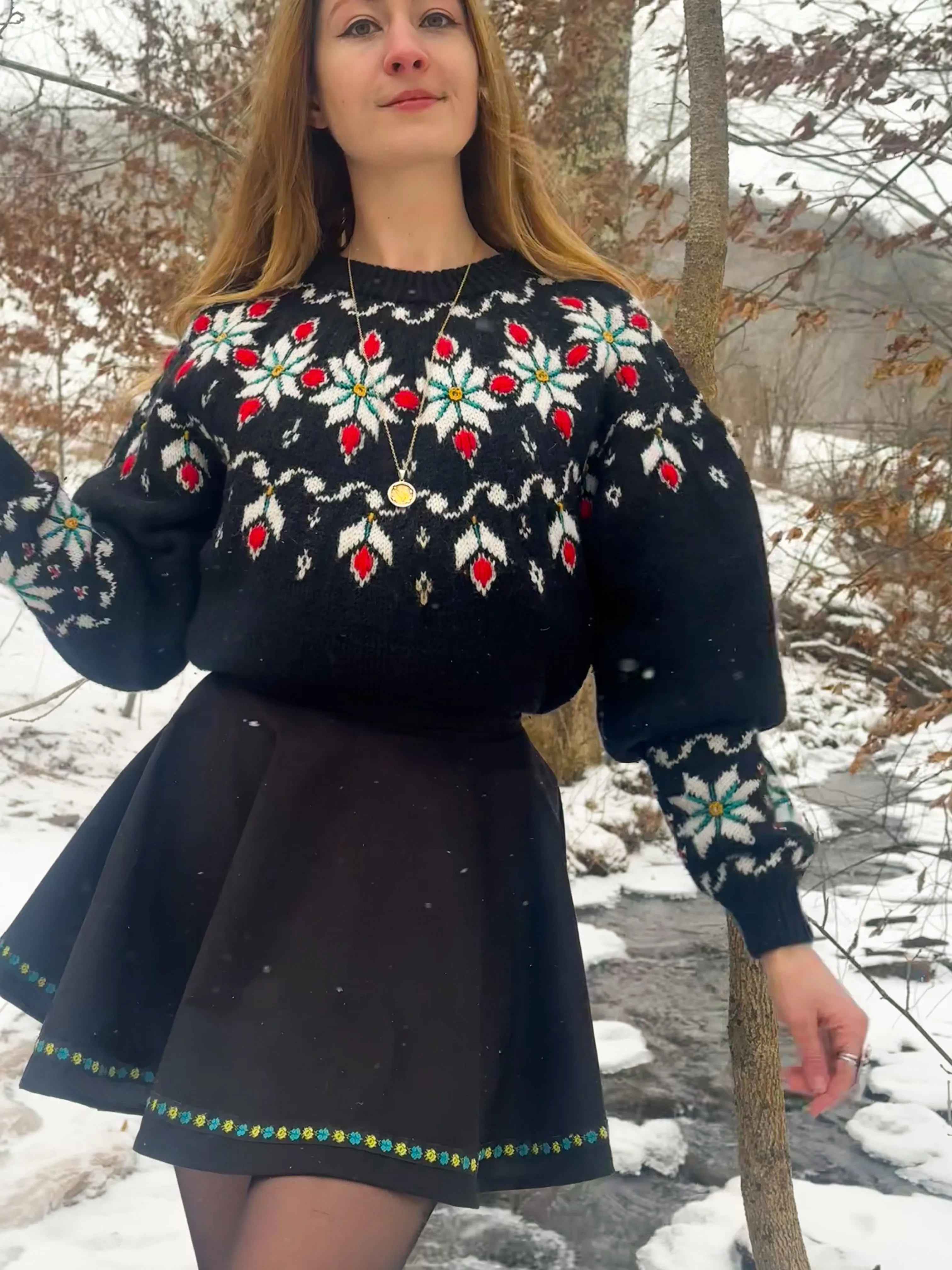 Deerfield Skirt in Onyx