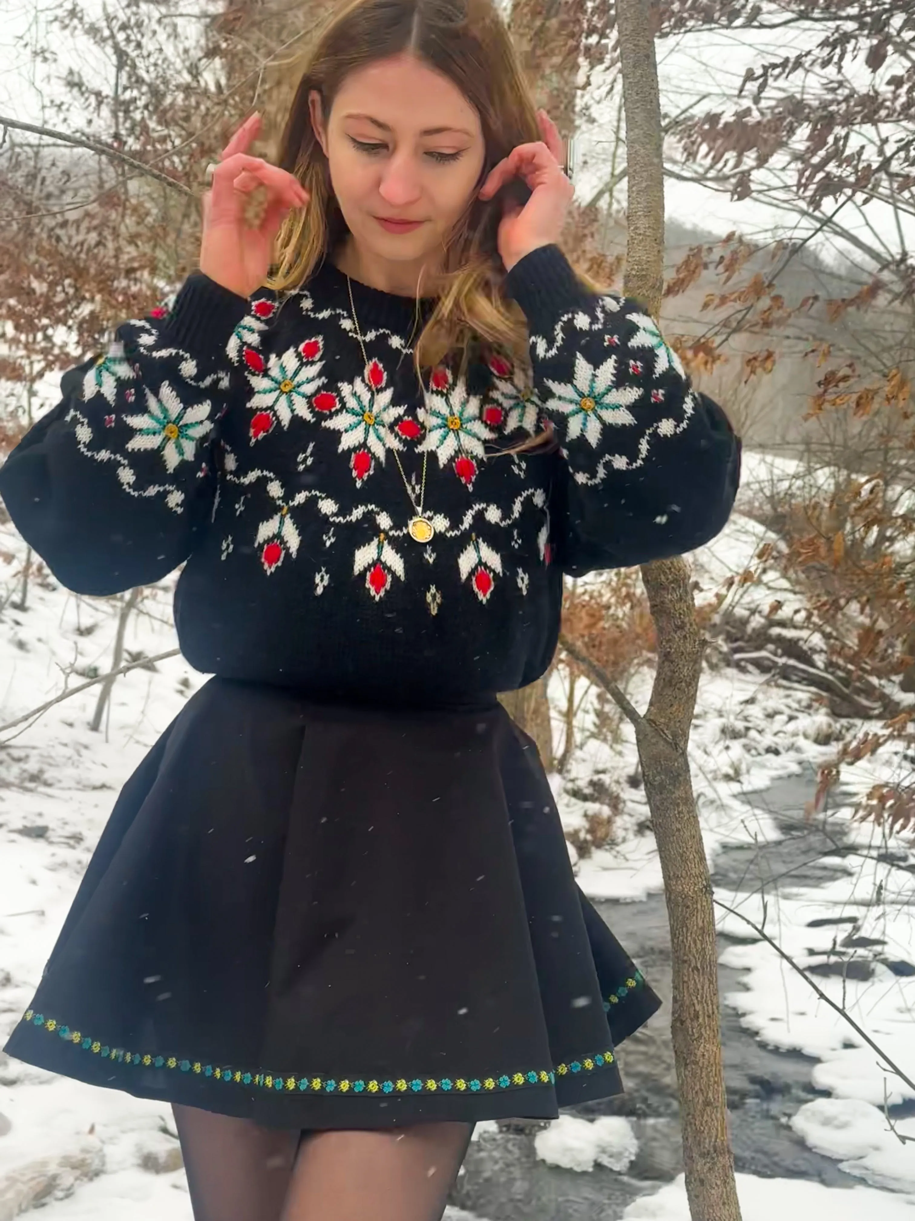 Deerfield Skirt in Onyx