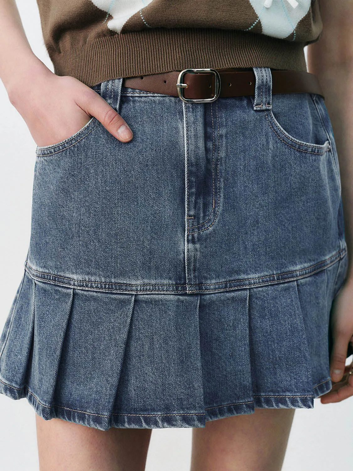 Denim Mini Skirts