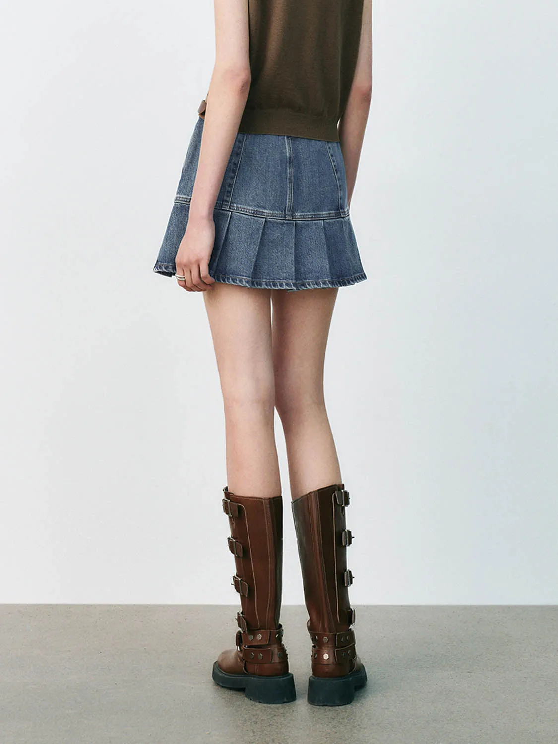 Denim Mini Skirts