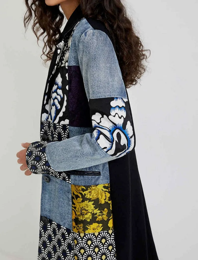 Denim Patch Coat -  Hamburgo