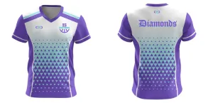 Diamonds Core V Neck Warmup Shirt Design Your Own