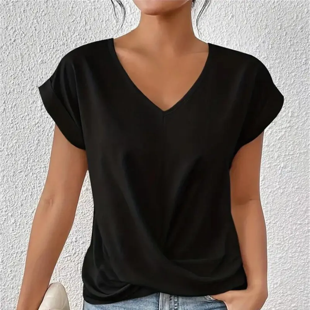 Diana - V-neck Blouse for Women - Soft & Versatile