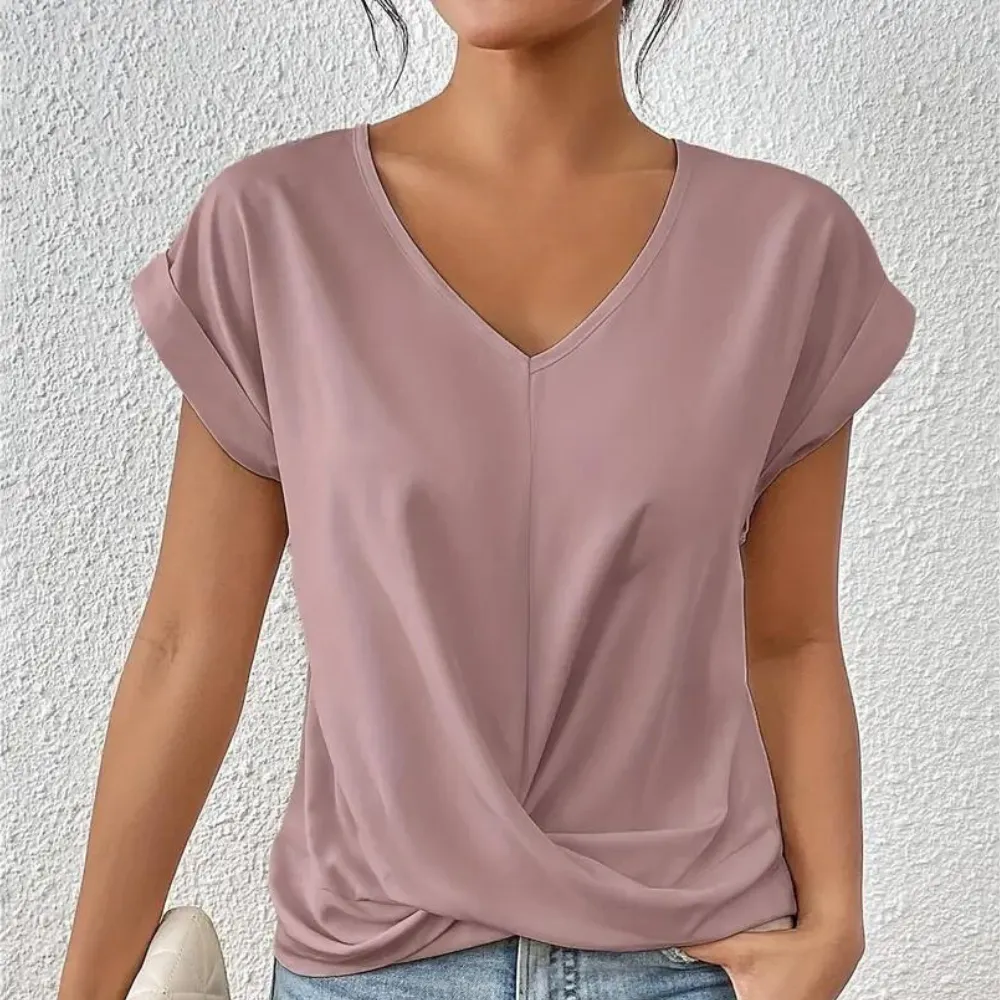 Diana - V-neck Blouse for Women - Soft & Versatile