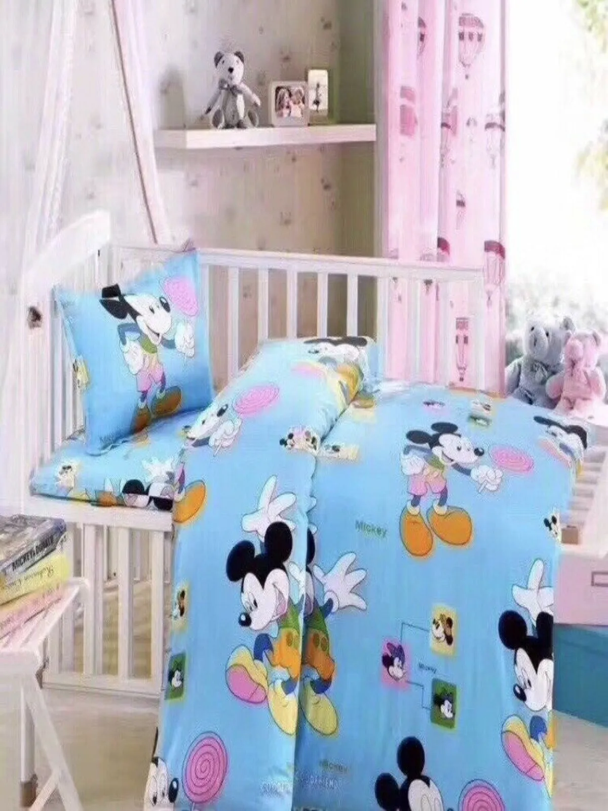 Disney Mickey Mouse Adventure Blue Cotton Fabric