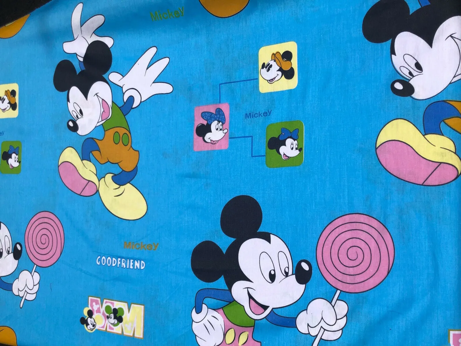 Disney Mickey Mouse Adventure Blue Cotton Fabric