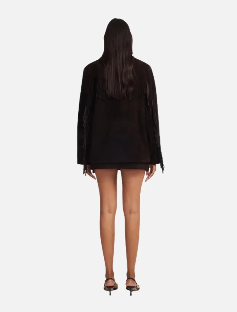 Dixie Suede Skirt - Carob