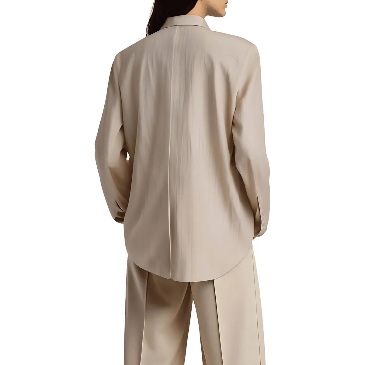 DKNY Womens Striped Linen One-Button Blazer