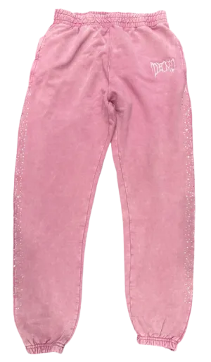 Démolir Rhinestone Sweatpants Bubblegum