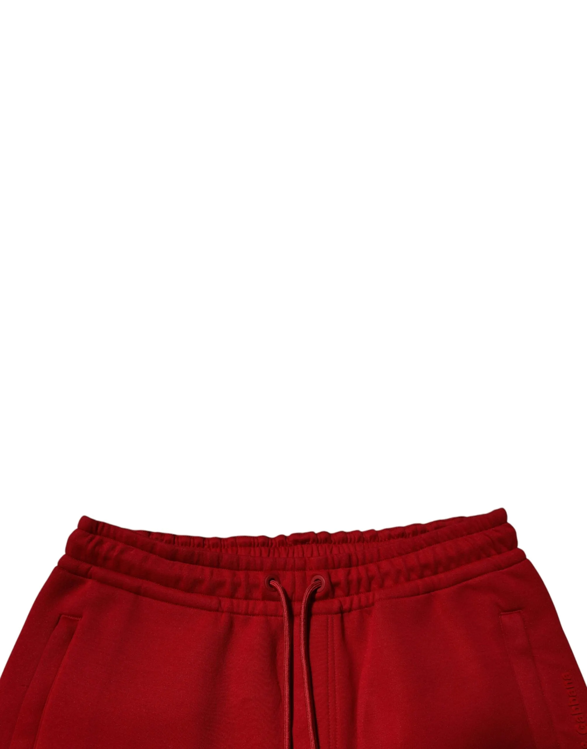 Dolce & Gabbana Red Cotton Jogger Jogging Pants