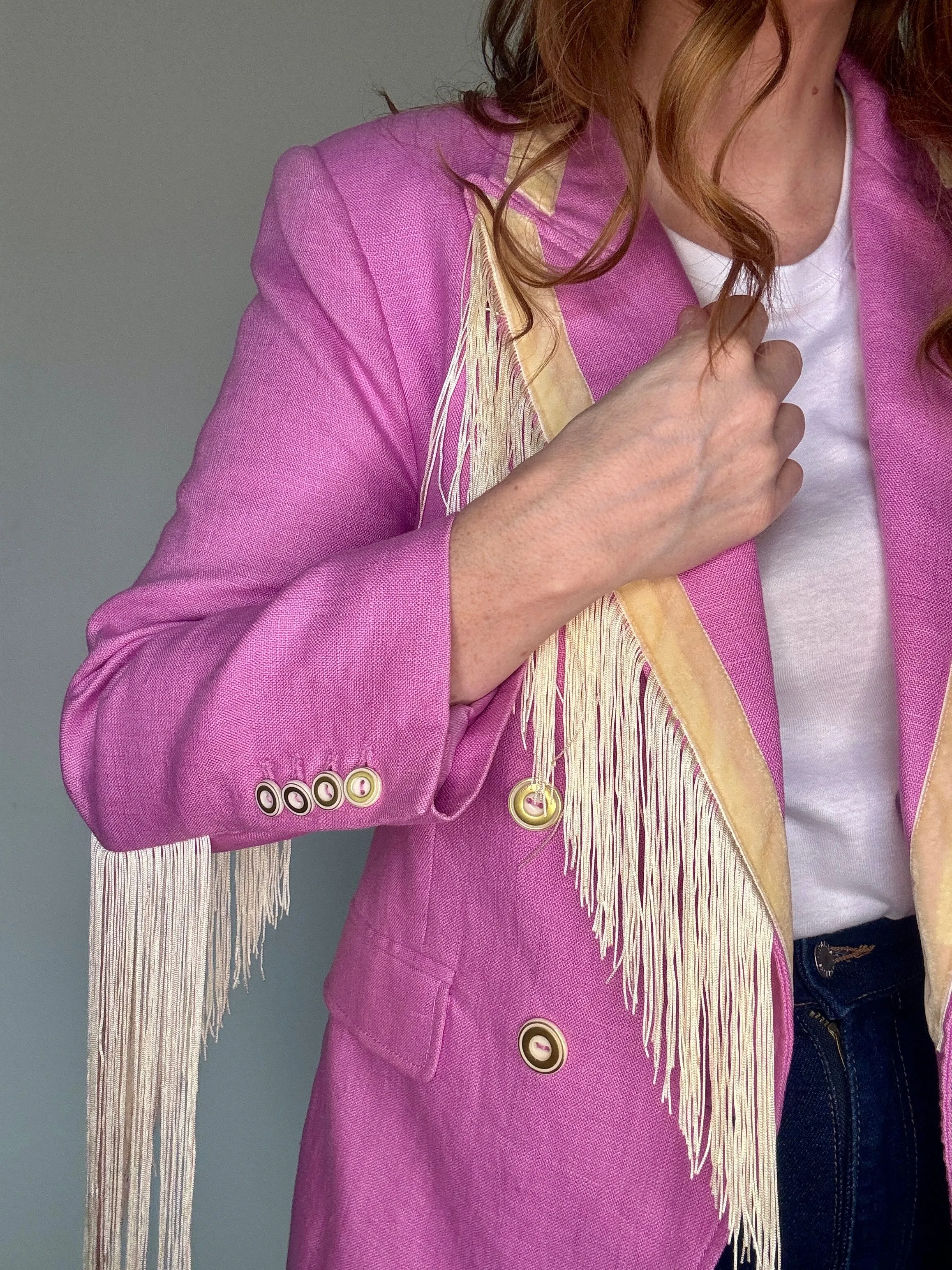 Dolly Blazer in Flamingo Whip