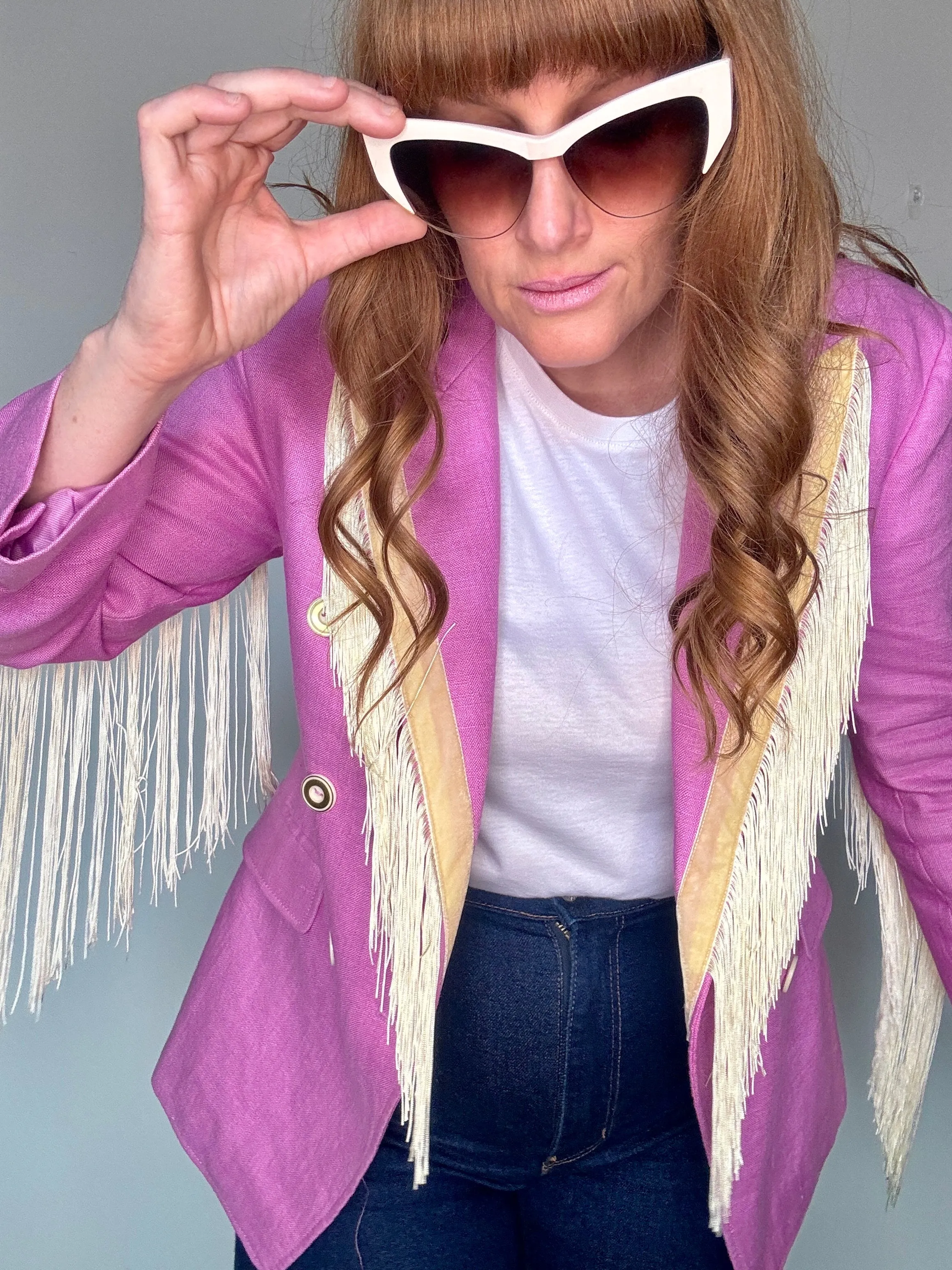 Dolly Blazer in Flamingo Whip