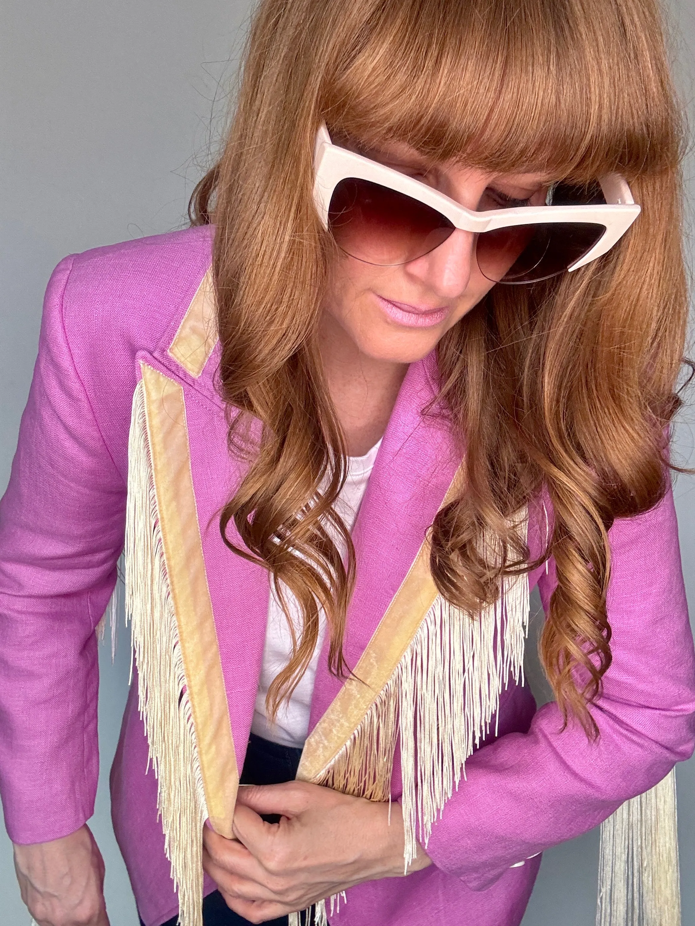 Dolly Blazer in Flamingo Whip