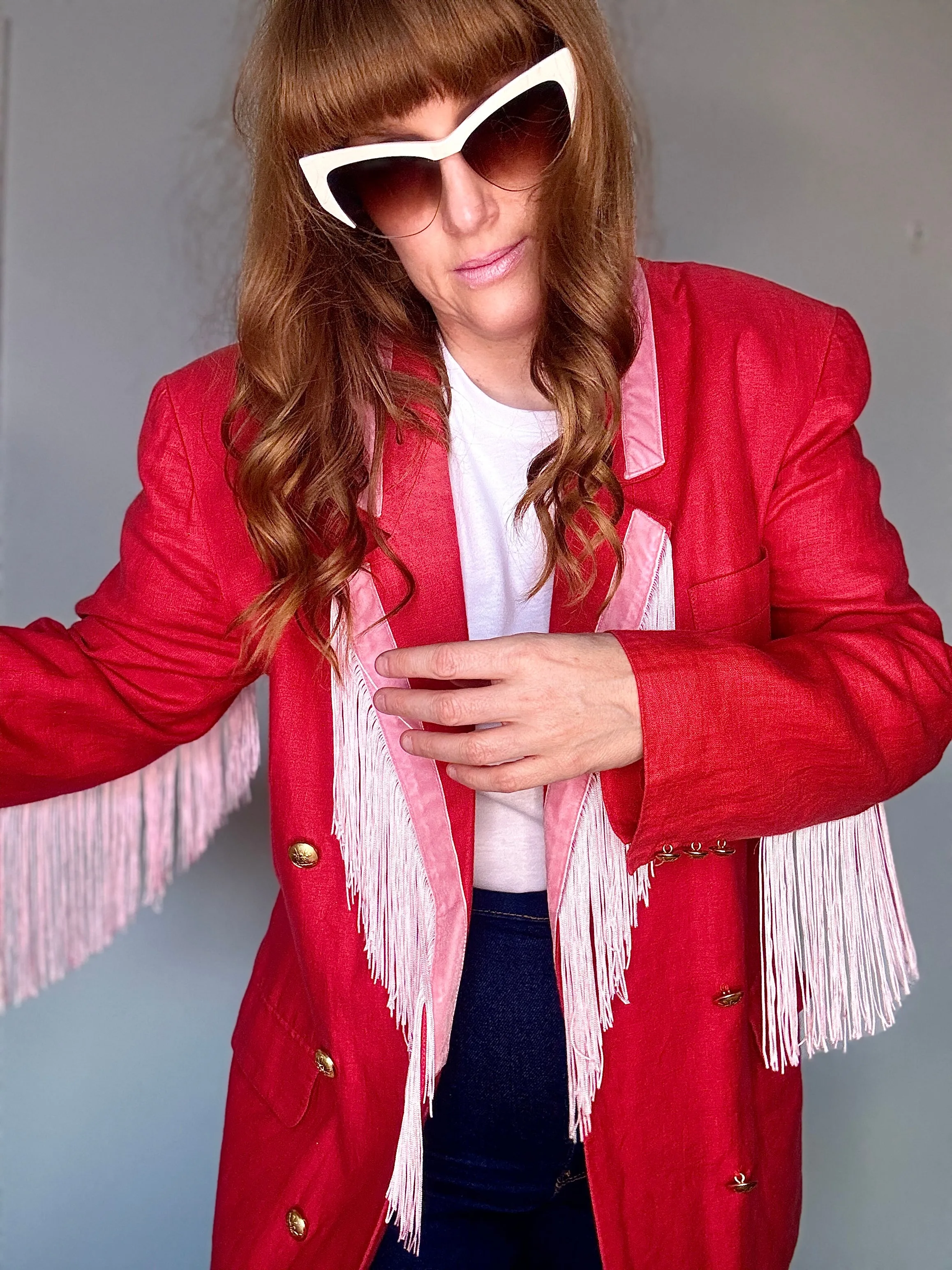 Dolly Blazer in Valentine Rosé