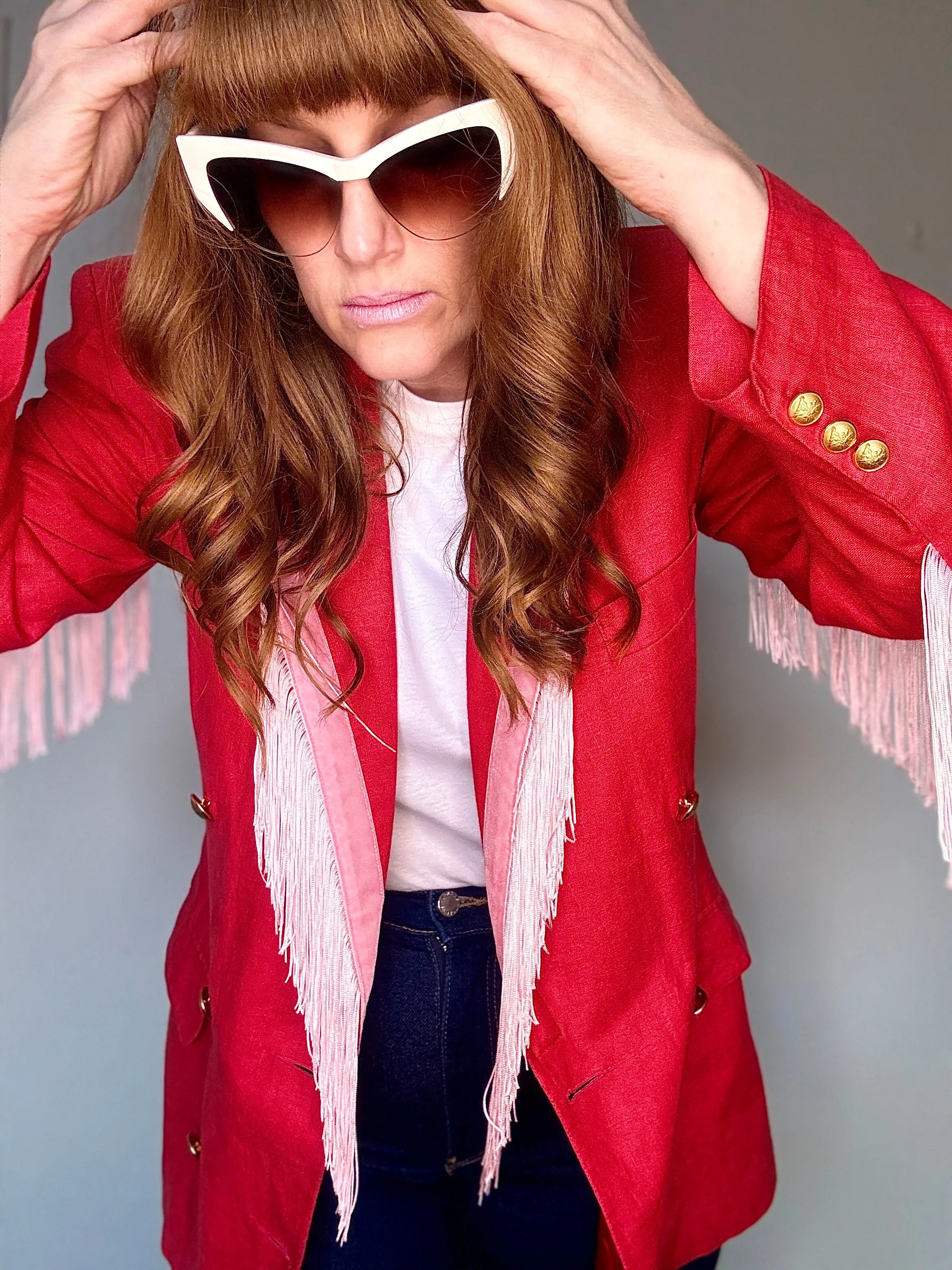 Dolly Blazer in Valentine Rosé