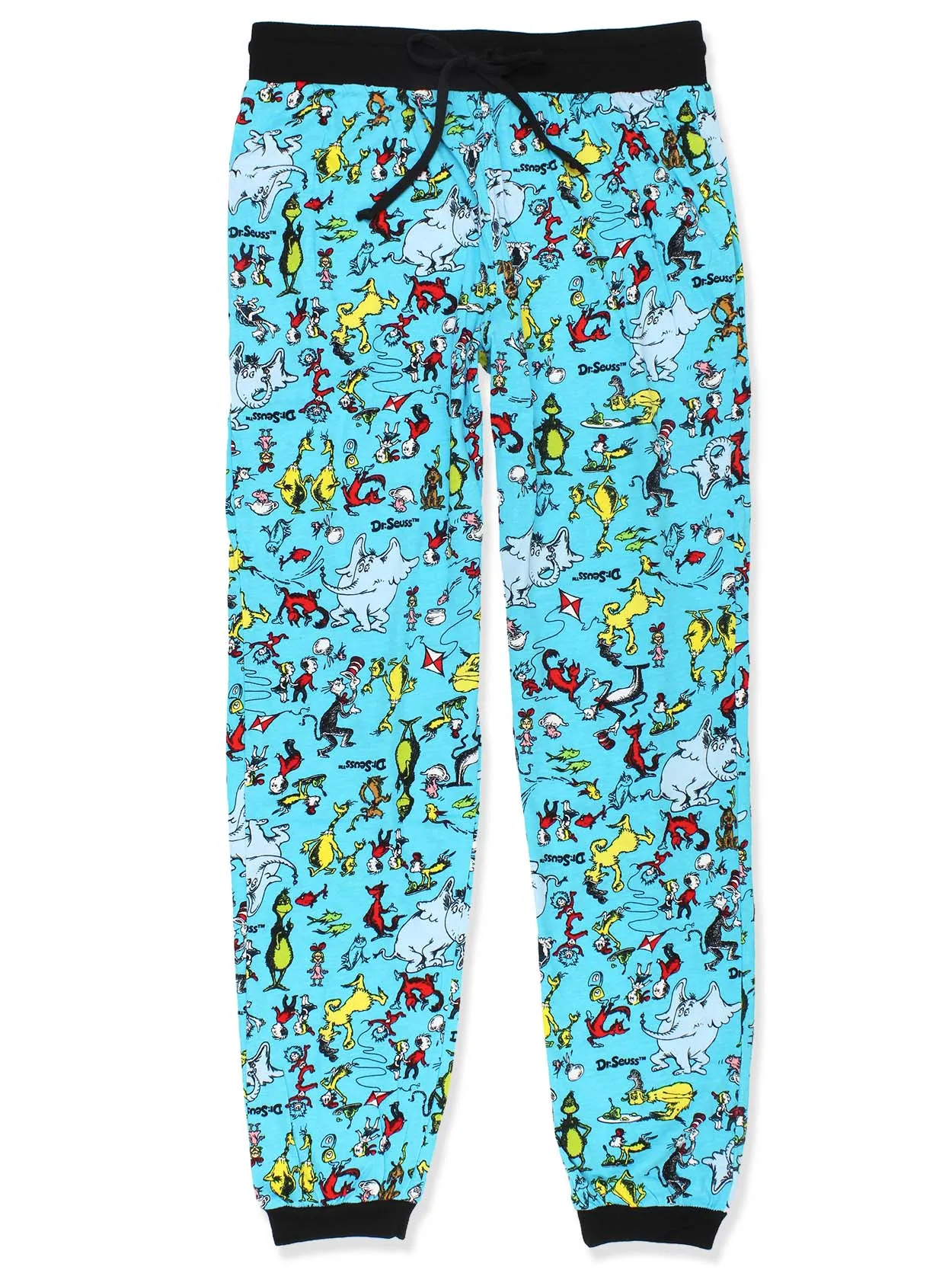 Dr. Seuss Characters Grinch Cat in the Hat Holiday Jogger Pajama Pants