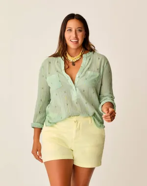 Dylan Gauze Shirt - Haze Print