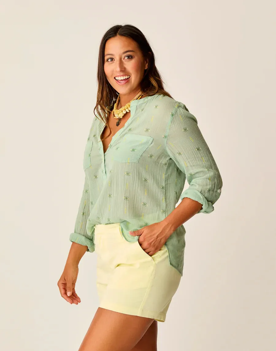 Dylan Gauze Shirt - Haze Print