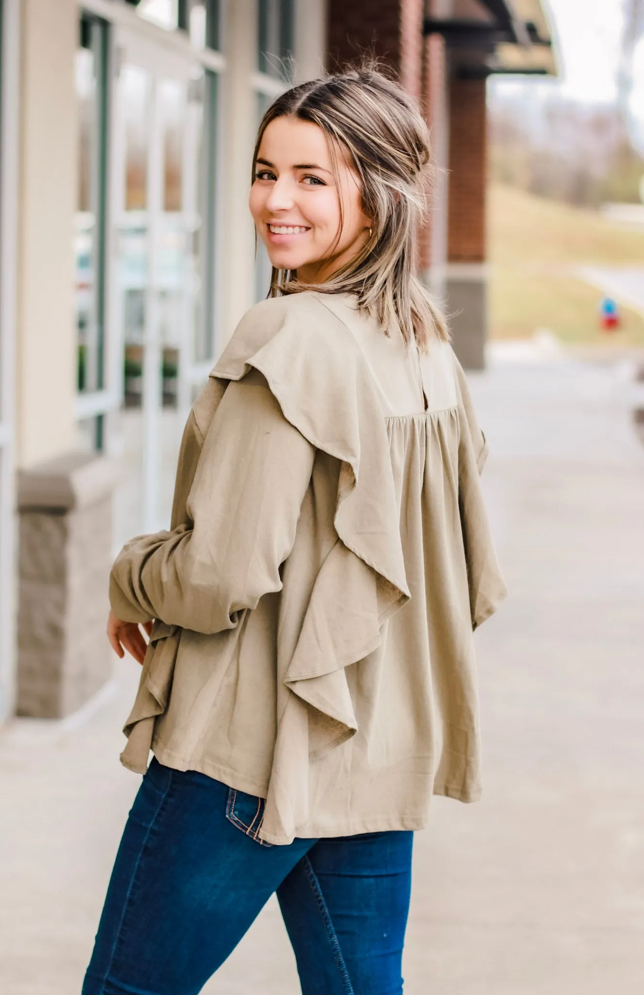 Easy Living Ruffles Long Sleeve