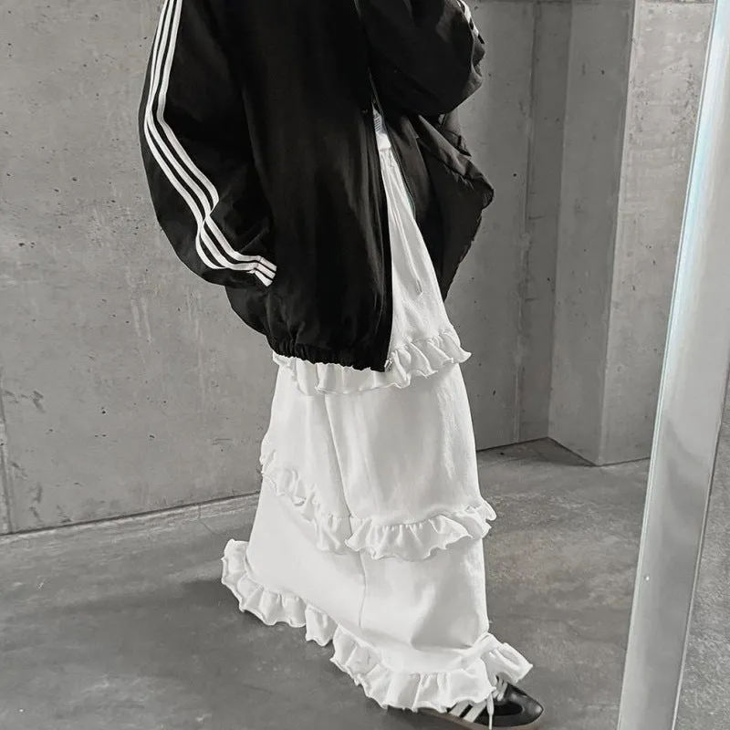 Elastic Waist A-Line Skirt