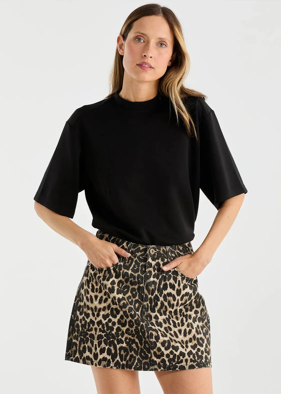 ENA PELLY Suri Mini Skirt - Leopard