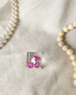 Enamel Pin | Pink Cherries Pin